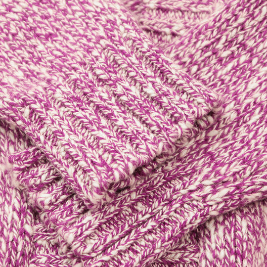 CHANEL knit cashmere Purple, White P59844 36