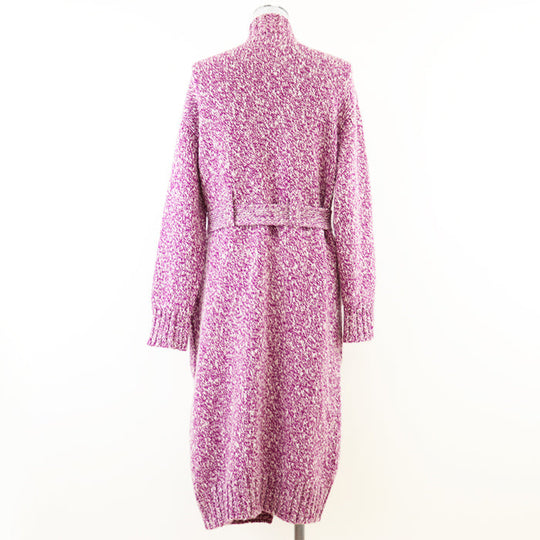 CHANEL knit cashmere Purple, White P59844 36
