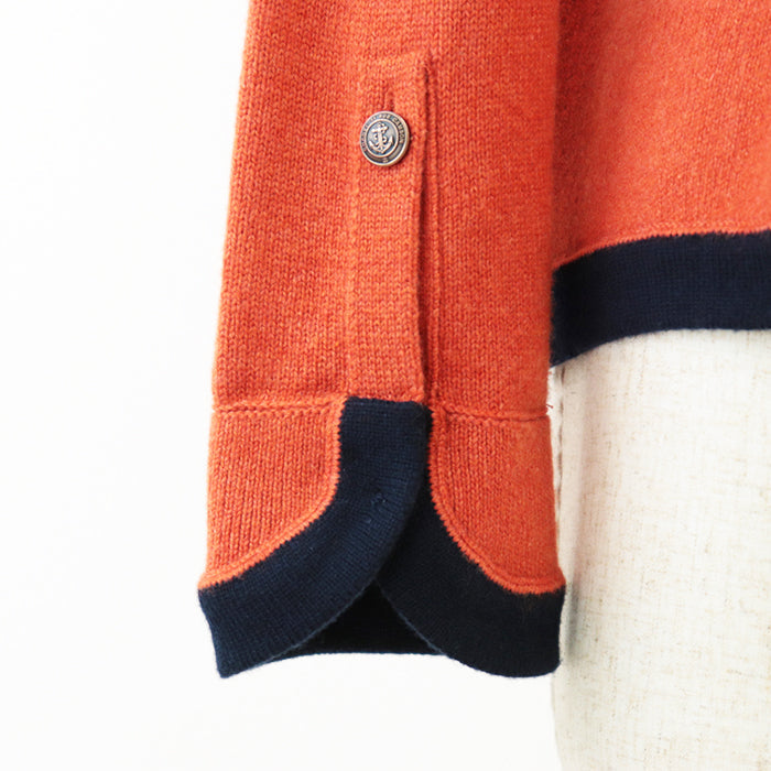 CHANEL knit cashmere Orange, Navy P59182 38