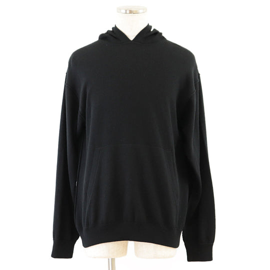 LOUIS VUITTON knit [Outer material] 98% cashmere, 1% silk black mens L Used Authentic