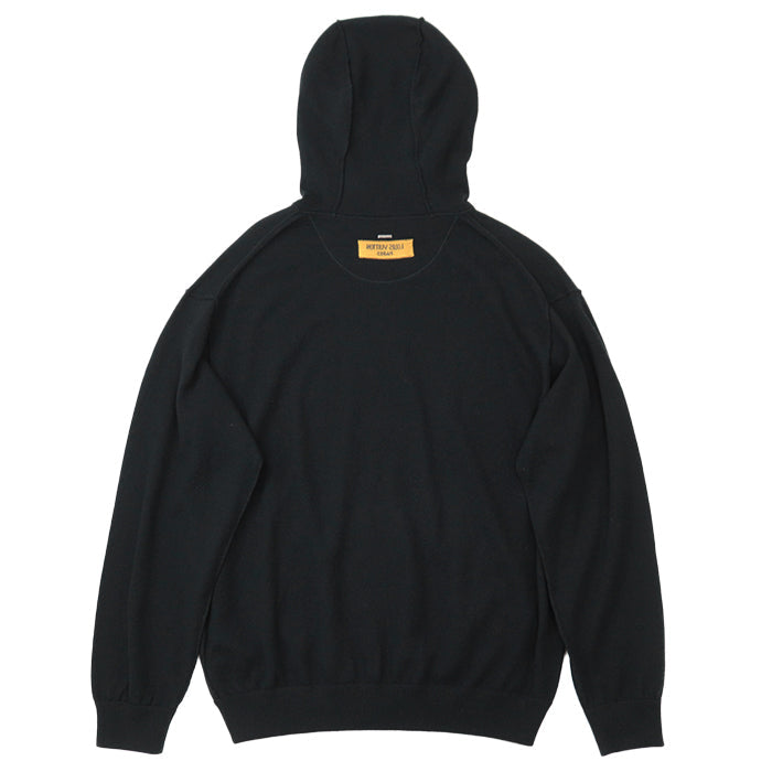 LOUIS VUITTON knit [Outer material] 98% cashmere, 1% silk black mens L Used Authentic