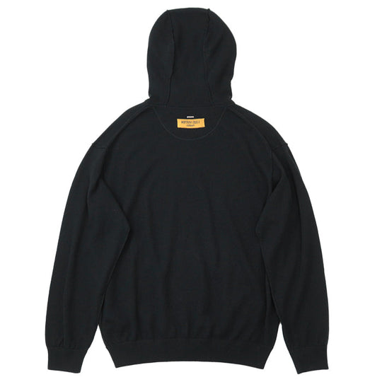 LOUIS VUITTON knit [Outer material] 98% cashmere, 1% silk black mens L Used Authentic