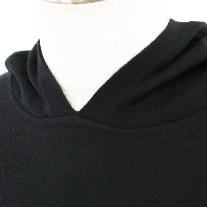 LOUIS VUITTON knit [Outer material] 98% cashmere, 1% silk black mens L Used Authentic