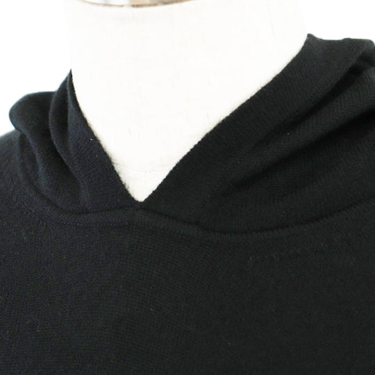 LOUIS VUITTON knit [Outer material] 98% cashmere, 1% silk black mens L Used Authentic