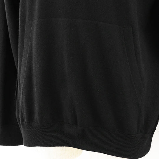 LOUIS VUITTON knit [Outer material] 98% cashmere, 1% silk black mens L Used Authentic