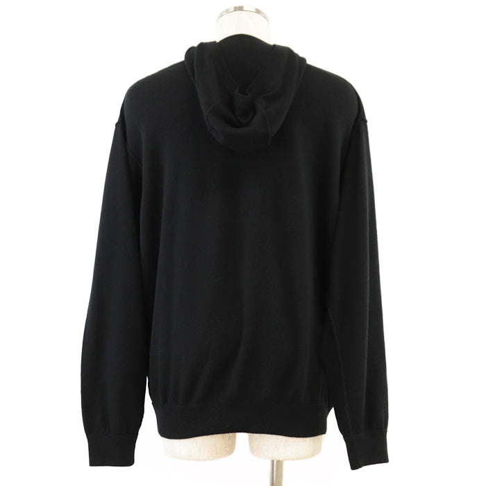 LOUIS VUITTON knit [Outer material] 98% cashmere, 1% silk black mens L Used Authentic