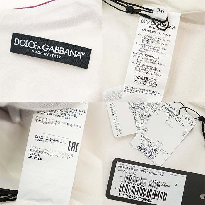 DOLCE&GABBANA one piece [Outer material] 67% cotton, 33% rayon [Lining] 91% silk, 9% elastane multicolor Women 36 Used Authentic