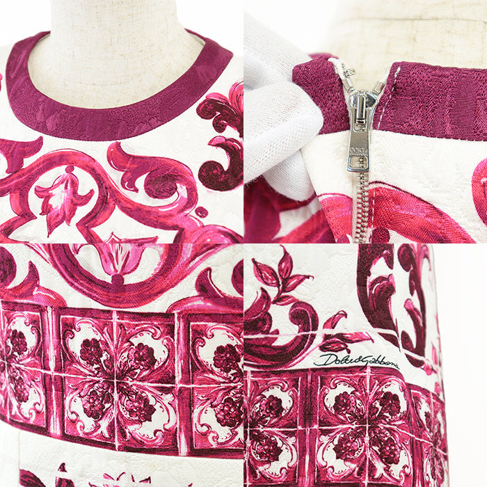 DOLCE&GABBANA one piece [Outer material] 67% cotton, 33% rayon [Lining] 91% silk, 9% elastane multicolor Women 36 Used Authentic