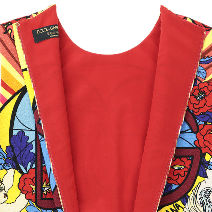 DOLCE&GABBANA one piece [Outer material] 99% cotton, 1% elastane [Lining] 91% silk, 1% elastane Yellow red 36
