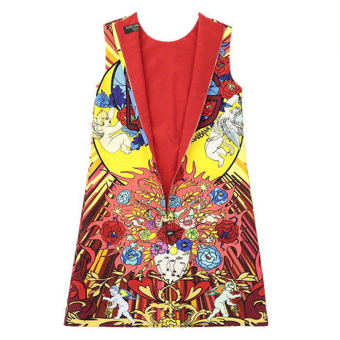 DOLCE&GABBANA one piece [Outer material] 99% cotton, 1% elastane [Lining] 91% silk, 1% elastane Yellow red 36