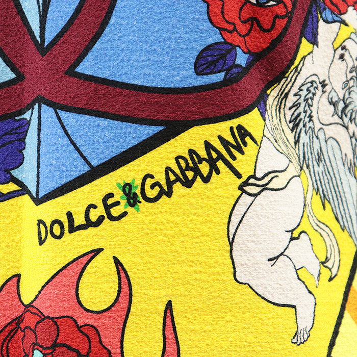 DOLCE&GABBANA one piece [Outer material] 99% cotton, 1% elastane [Lining] 91% silk, 1% elastane Yellow red 36