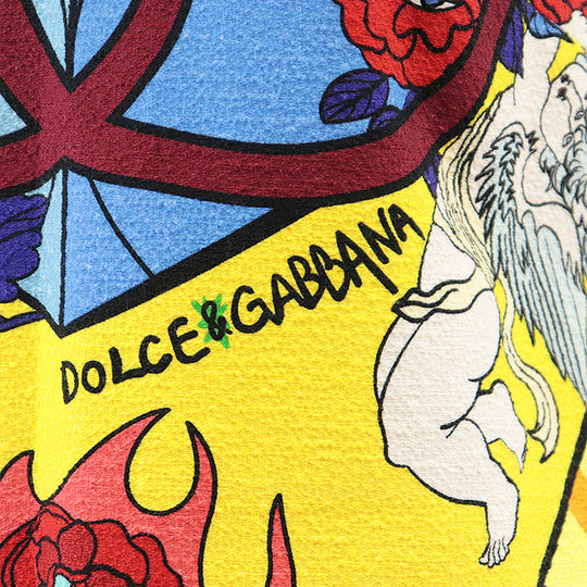 DOLCE&GABBANA one piece [Outer material] 99% cotton, 1% elastane [Lining] 91% silk, 1% elastane Yellow red 36