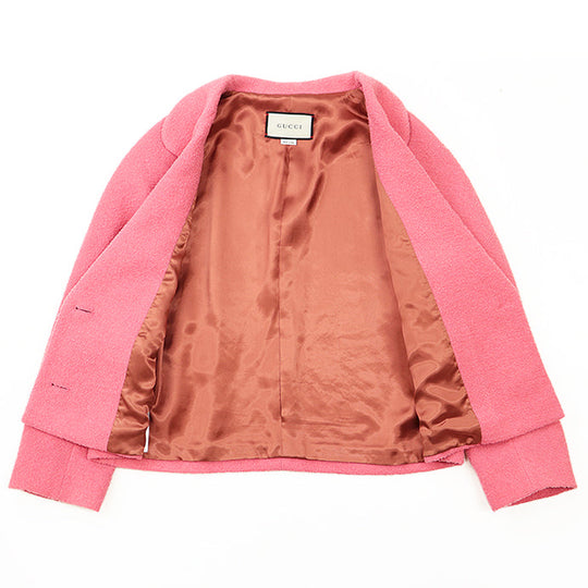 GUCCI Other outerwear [Outer material] 92% wool, 8% polyamide [Lining] 100% rayon pink 619267 ZAD82 36