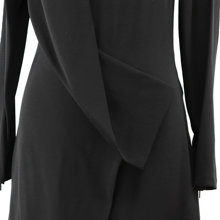 GUCCI one piece [Outer material] 100% silk, 67% rayon [Lining] 94% silk, 6% lycra [Leather part] Sheepskin black Women 38 Used Authentic