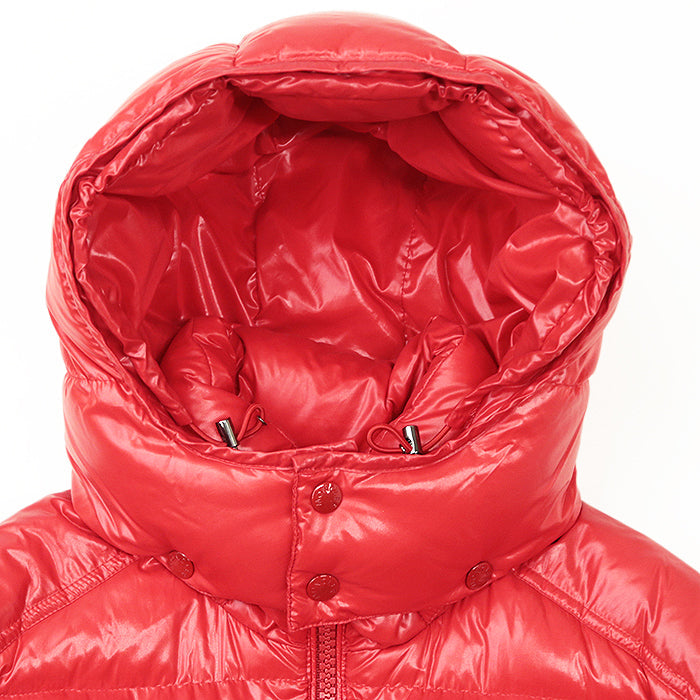 MONCLER Down jacket 100% nylon [Filling] 90% down, 10% feather Red MAYA mens 1 Used Authentic