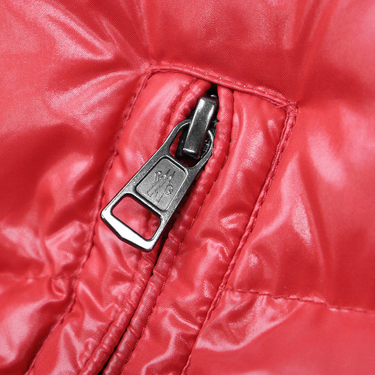 MONCLER Down jacket 100% nylon [Filling] 90% down, 10% feather Red MAYA mens 1 Used Authentic