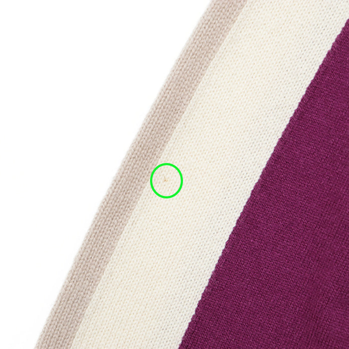 HERMES sweater [Outer material] 100% cashmere Black multicolor Women 40 Used Authentic