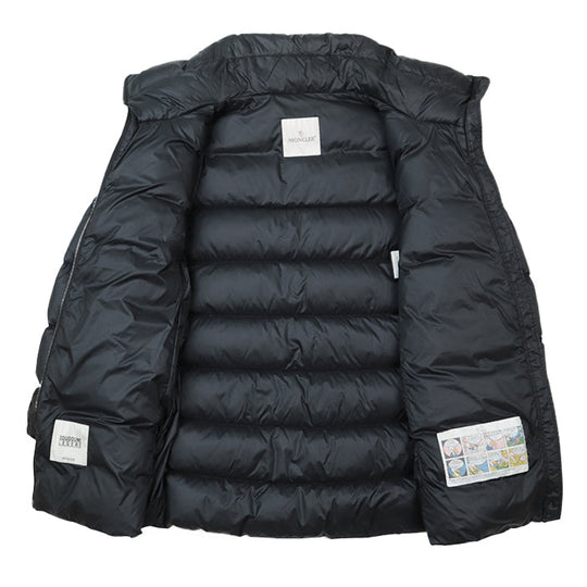 MONCLER Down jacket [Outer material] 100% nylon [Lining] 100% nylon [Filling] 90% down, 10% feather black Women 1 Used Authentic