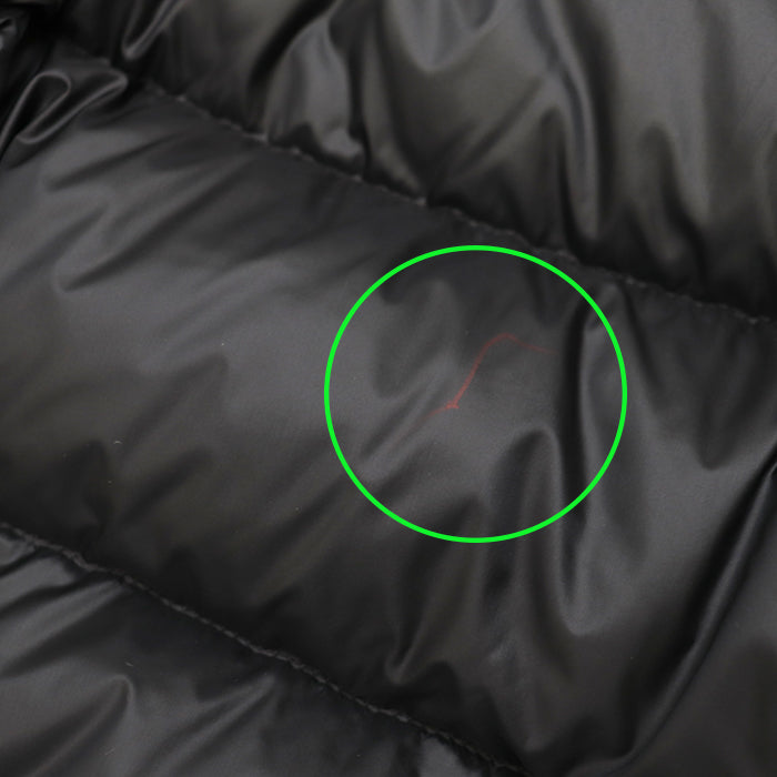 MONCLER Down jacket [Outer material] 100% nylon [Lining] 100% nylon [Filling] 90% down, 10% feather black Women 1 Used Authentic