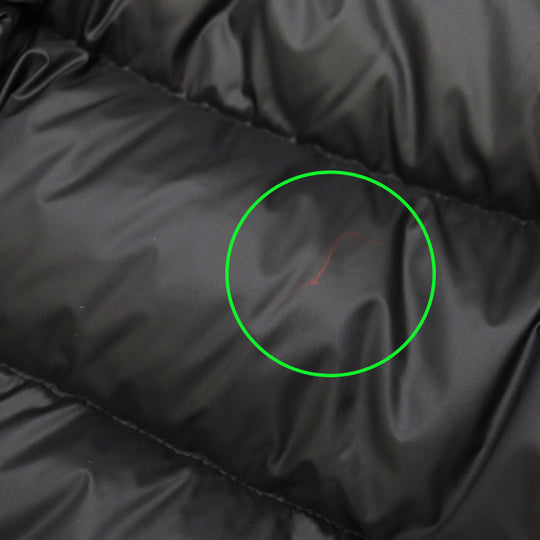 MONCLER Down jacket [Outer material] 100% nylon [Lining] 100% nylon [Filling] 90% down, 10% feather black Women 1 Used Authentic