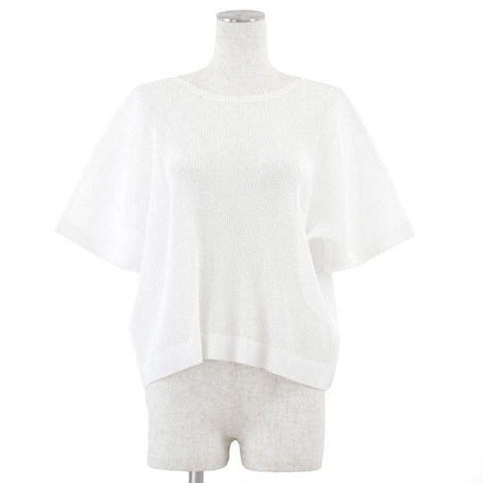 PLEATS PLEASE Cut Polyester (Unknown as the tag is missing) white Women The size is unknown because the tag has been cut off Used Authentic