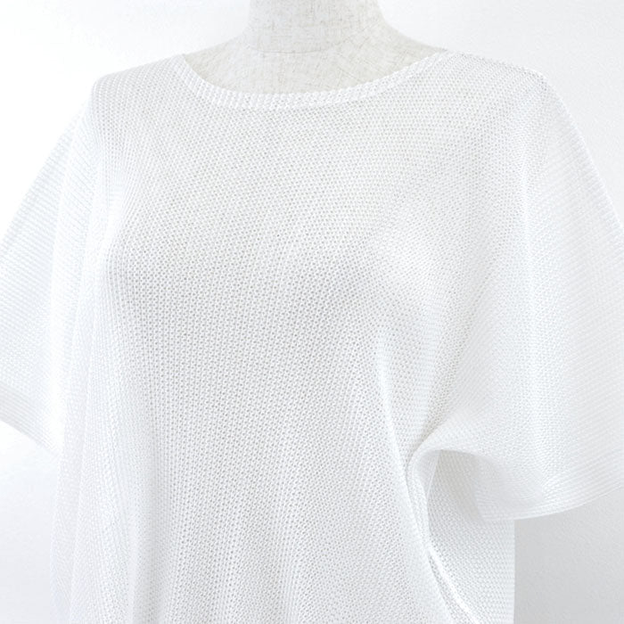 PLEATS PLEASE Cut Polyester (Unknown as the tag is missing) white Women The size is unknown because the tag has been cut off Used Authentic