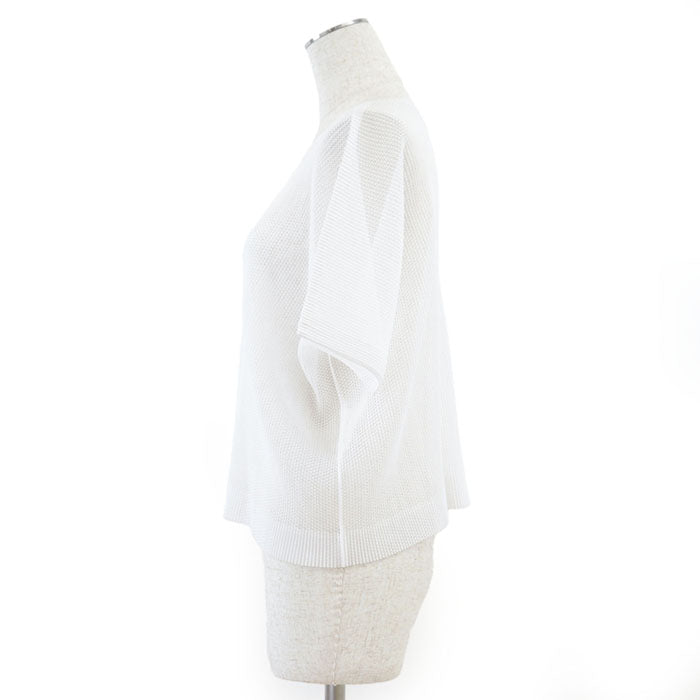 PLEATS PLEASE Cut Polyester (Unknown as the tag is missing) white Women The size is unknown because the tag has been cut off Used Authentic