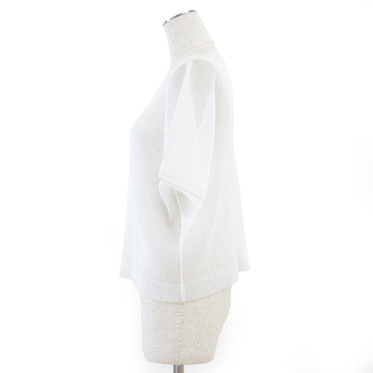 PLEATS PLEASE Cut Polyester (Unknown as the tag is missing) white Women The size is unknown because the tag has been cut off Used Authentic
