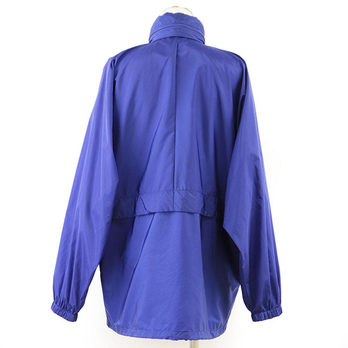 PRADA Blouson 100% recycled polyamide [Leather part] 100% calf leather blue Women 40 Used Authentic