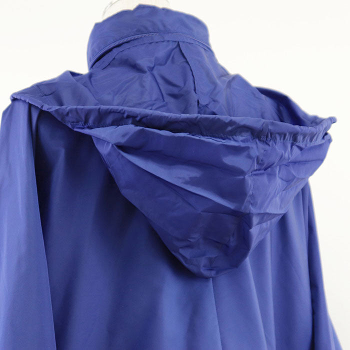 PRADA Blouson 100% recycled polyamide [Leather part] 100% calf leather blue Women 40 Used Authentic