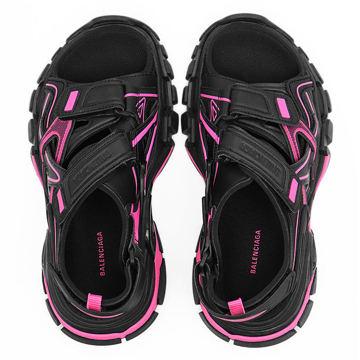 BALENCIAGA Sandals 617543 fabric% Black, Pink Women 36 Used Authentic