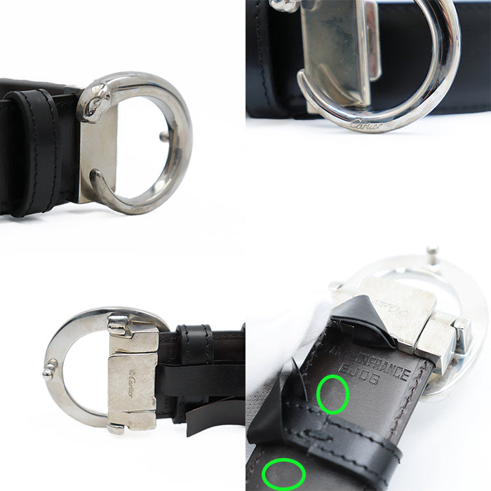CARTIER belt Cowhide black