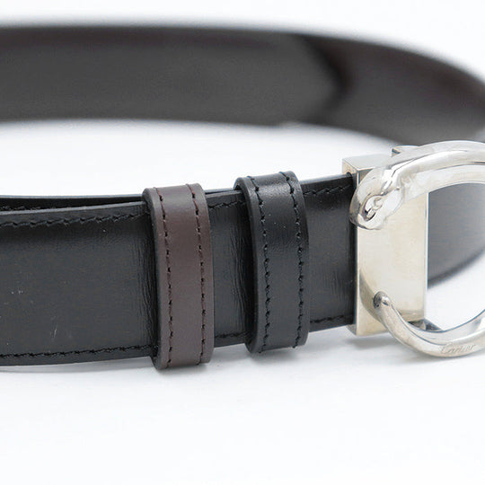 CARTIER belt Cowhide black