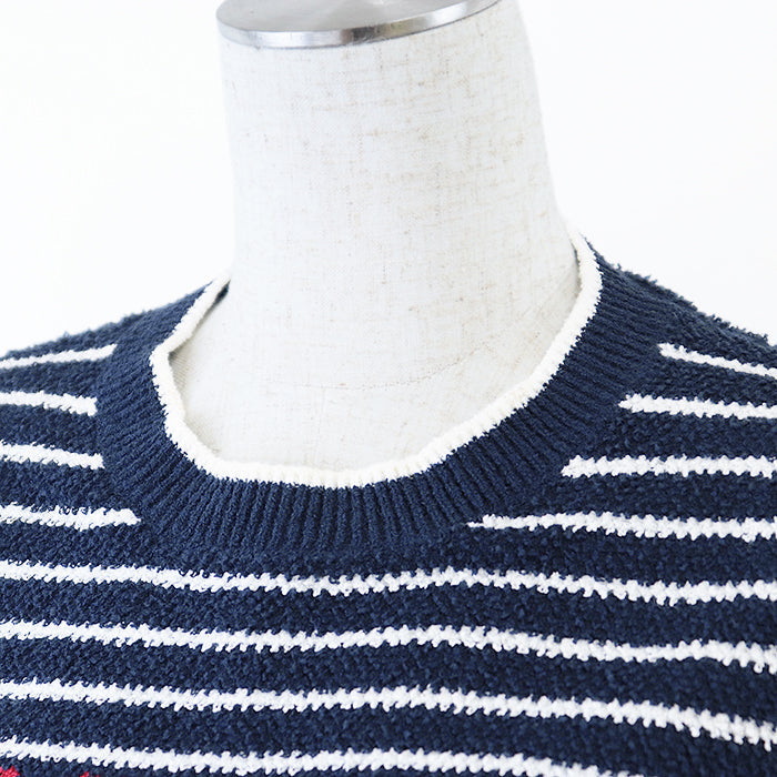 Miu Miu one piece 65% cotton, 35% polyamide Navy, White MMA769 S231 119T Women 38 Used Authentic