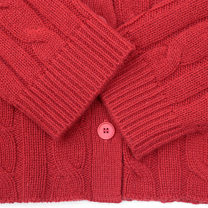 Miu Miu knit cashmere Red Women 40 Used Authentic