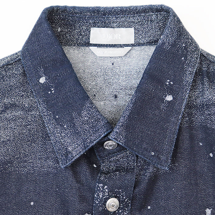 Dior Long sleeve shirt 043D584F5338 cotton Dark indigo 40
