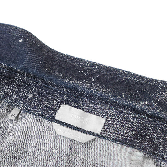 Dior Long sleeve shirt 043D584F5338 cotton Dark indigo 40