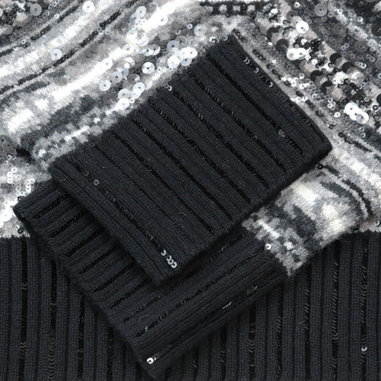 Dior knit Embroidered part: 80% polyester, 20% nylon [Outer material] 100% wool White black gray mens M Used Authentic