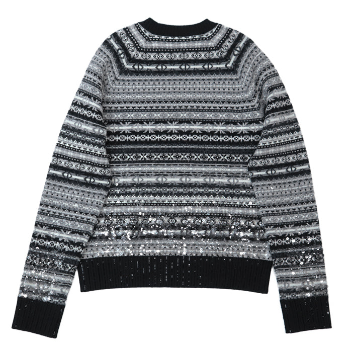 Dior knit Embroidered part: 80% polyester, 20% nylon [Outer material] 100% wool White black gray mens M Used Authentic