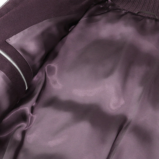 HERMES Down jacket [Outer material] 100% cashmere [Lining] 100% cupra [Filling] 95% down, 5% feather dark purple mens 52 Used Authentic