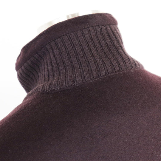 HERMES Down jacket [Outer material] 100% cashmere [Lining] 100% cupra [Filling] 95% down, 5% feather dark purple mens 52 Used Authentic