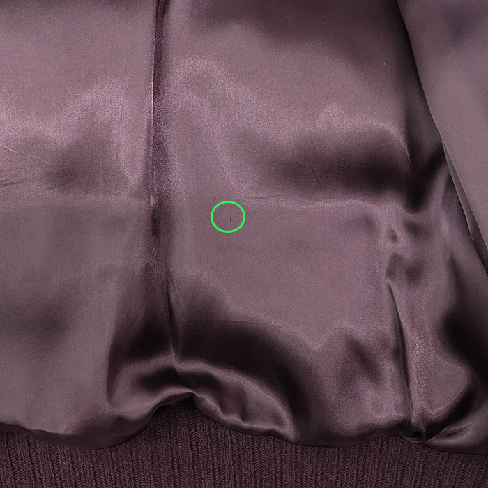 HERMES Down jacket [Outer material] 100% cashmere [Lining] 100% cupra [Filling] 95% down, 5% feather dark purple mens 52 Used Authentic