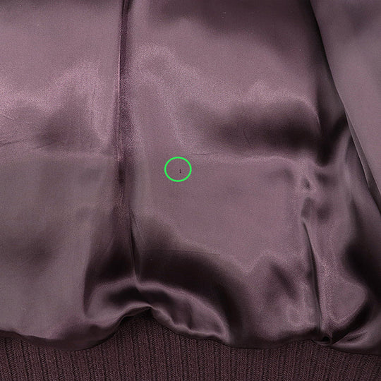 HERMES Down jacket [Outer material] 100% cashmere [Lining] 100% cupra [Filling] 95% down, 5% feather dark purple mens 52 Used Authentic