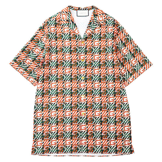 GUCCI Short sleeve shirt 623168 cotton 100% multicolor mens 46 Used Authentic
