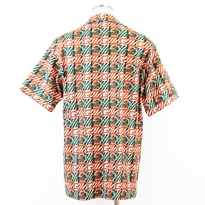 GUCCI Short sleeve shirt 623168 cotton 100% multicolor mens 46 Used Authentic