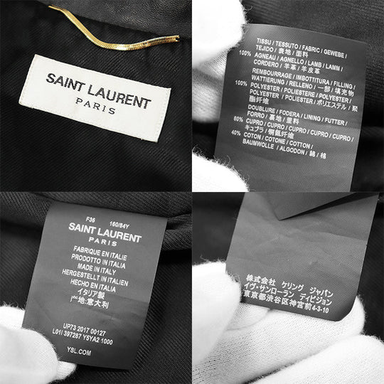 SAINT LAURENT PARIS Other outerwear 397287 [Outer fabric] 100% [Lining] Cupra 60%, Cotton 40% black Women 36 Used Authentic