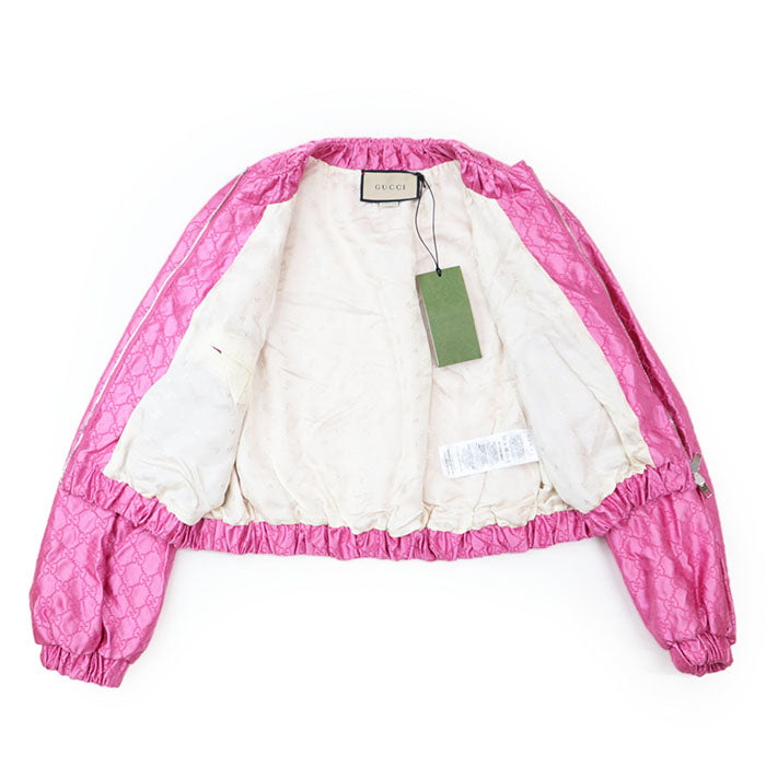 GUCCI Other outerwear [Outer fabric] 100% silk [Lining] 100% rayon [Other fabric] 100% polyester pink 691925 ZAIDC 5705 Women 40 Used Authentic