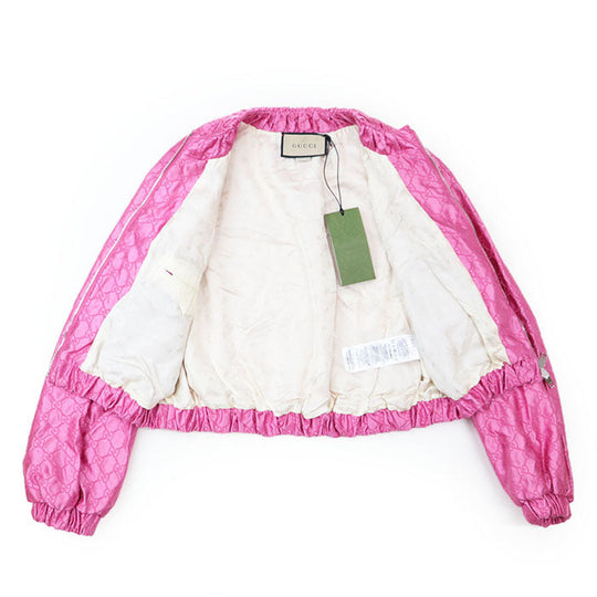 GUCCI Other outerwear [Outer fabric] 100% silk [Lining] 100% rayon [Other fabric] 100% polyester pink 691925 ZAIDC 5705 Women 40 Used Authentic