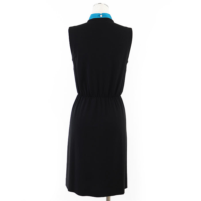 GUCCI one piece 410274 98% rayon, 2% polyurethane Black blue Women S Used Authentic