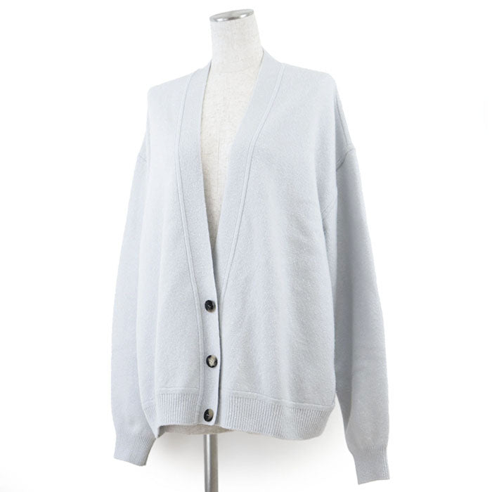 HERMES knit 68% wool, 29% cashmere [separate fabric] 100% silk Sac blue Women 38 Used Authentic
